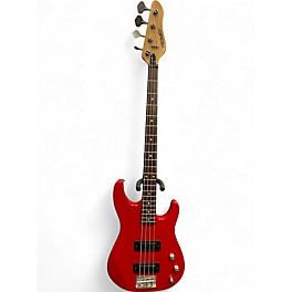 Vintage 1995 Peavey Foundation Candy Apple Red Electric Bass Guitar