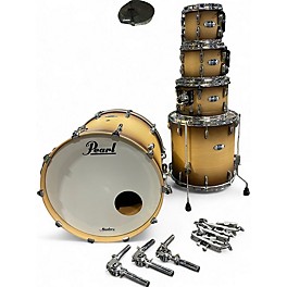 Used Pearl 5 Piece Masters Natural Satin Burst Drum Kit