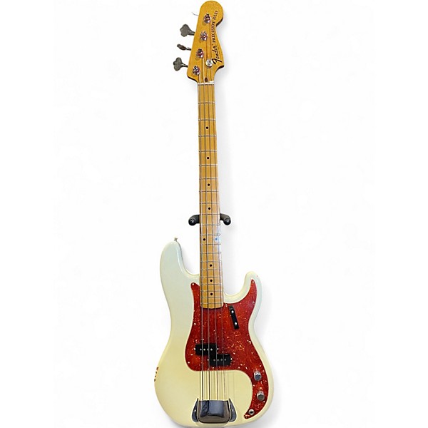 Used Fender MASTERBUILT CARLOS LOPEZ CLOSET CLASSIC 1969 PRECISION BASS Olympic White Electric Bass Guitar