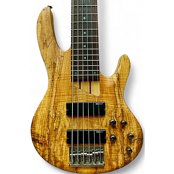 Used ESP LTD B206SM 6 String Spalted Maple Electric Bass Guitar