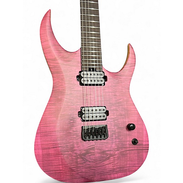 Used Schecter Guitar Research John Browne Tao-6 Satin Trans Purple Solid Body Electric Guitar