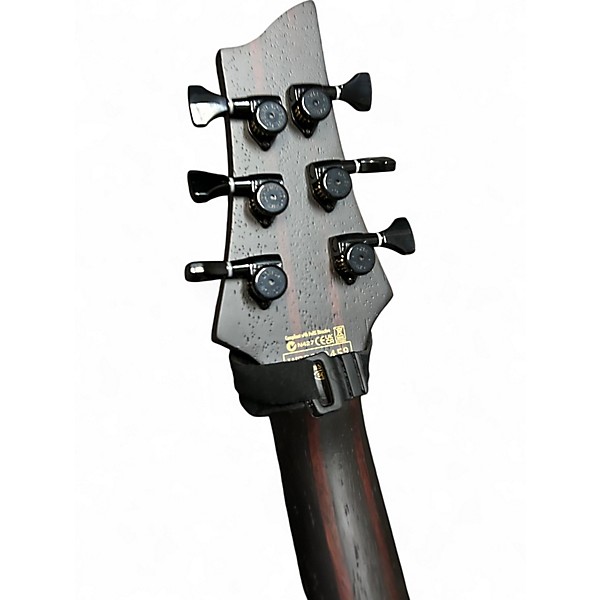 Used Schecter Guitar Research John Browne Tao-6 Satin Trans Purple Solid Body Electric Guitar