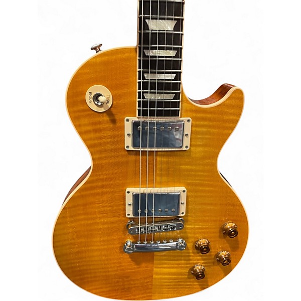 Used Gibson Les Paul Standard Flame Top Honey Burst Solid Body Electric Guitar