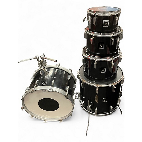 Used SONOR 5 Piece PHONIC SHELL PACK Black Drum Kit