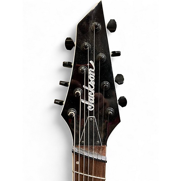 Used Jackson SLATX8Q Soloist 8 String Multi Scale Arch Top Trans Black burst Solid Body Electric Guitar