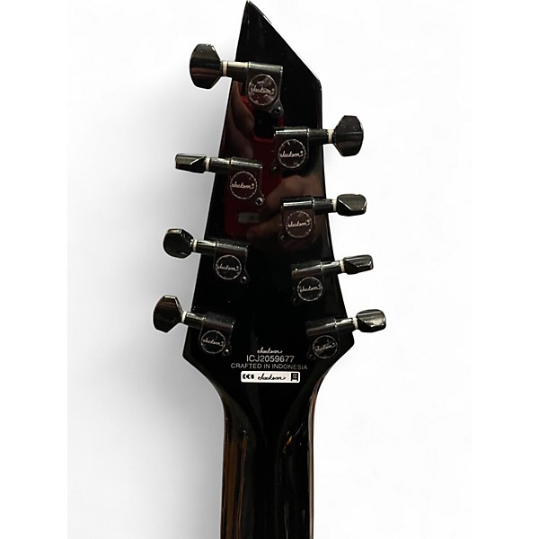 Used Jackson SLATX8Q Soloist 8 String Multi Scale Arch Top Trans Black burst Solid Body Electric Guitar