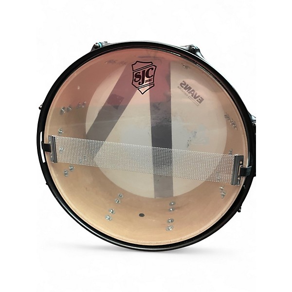 Used SJC Drums 14in PATHFINDER MIAMI TEAL SATIN Drum