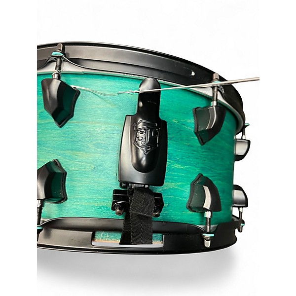 Used SJC Drums 14in PATHFINDER MIAMI TEAL SATIN Drum