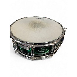 Used Pearl 14in MORGAN ROSE SNARE Green Drum