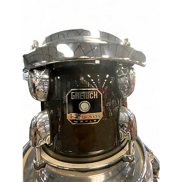 Used Gretsch Drums 5 Piece Renown Trans Black Drum Kit