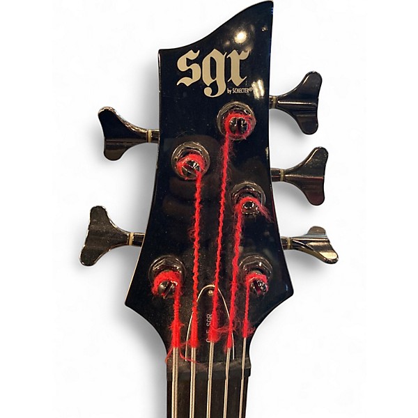 Used Schecter Guitar Research SGR C-5 Black Electric Bass Guitar