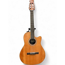 Used Ovation APPLAUSE AB24CC-4s Natural Classical Acoustic Electric Guitar