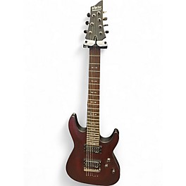 Used Schecter Guitar Research Omen 7 Satin Black Solid Body Electric Guitar