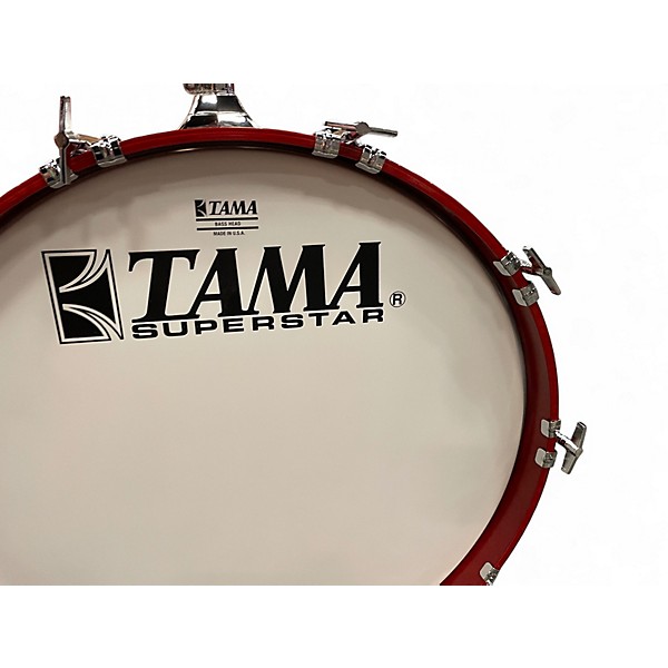 Used TAMA 4 Piece Superstar 50th Anniversary cherry wine Drum Kit