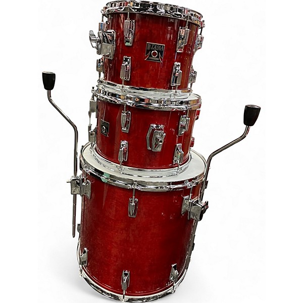 Used TAMA 4 Piece Superstar 50th Anniversary cherry wine Drum Kit