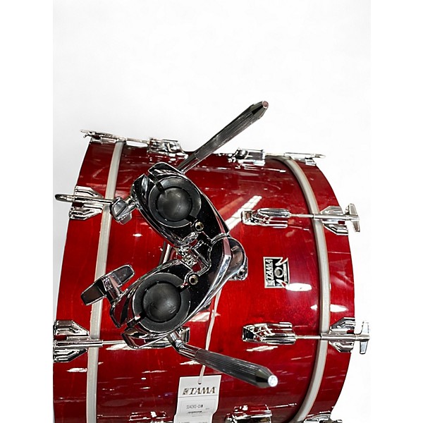 Used TAMA 4 Piece Superstar 50th Anniversary cherry wine Drum Kit