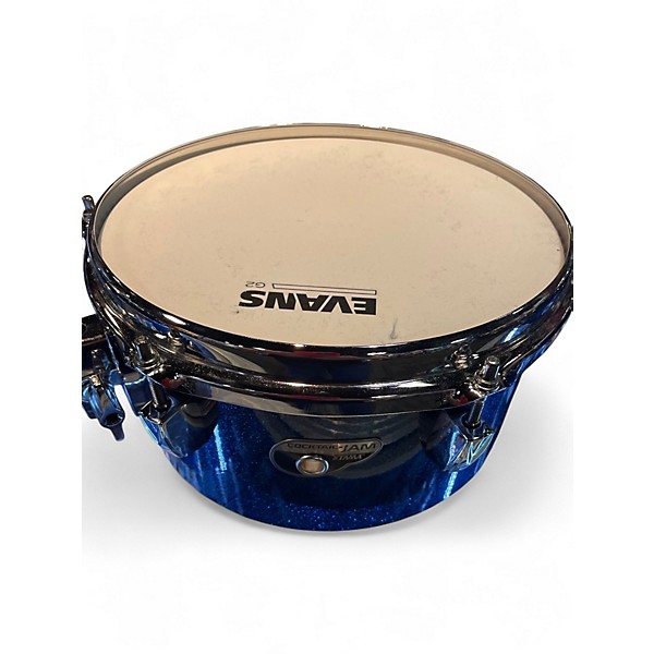 Used TAMA 4 Piece COCKTAIL JAM BLUE SPARKLE Drum Kit