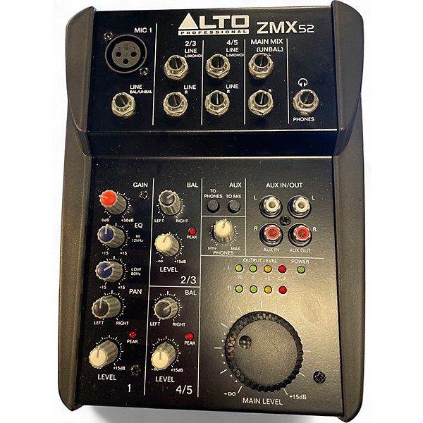 5チャンネルコンパクトミキサーZMX52 ALTO professional ZMX52 5chミキサー - 楽器堂オンラインショップ