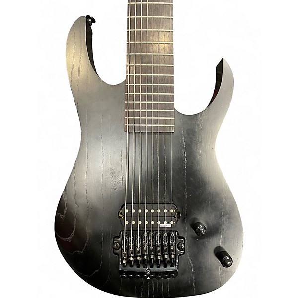 Used Ibanez M80M Meshuggah Signature 8 String Black Solid Body Electric Guitar