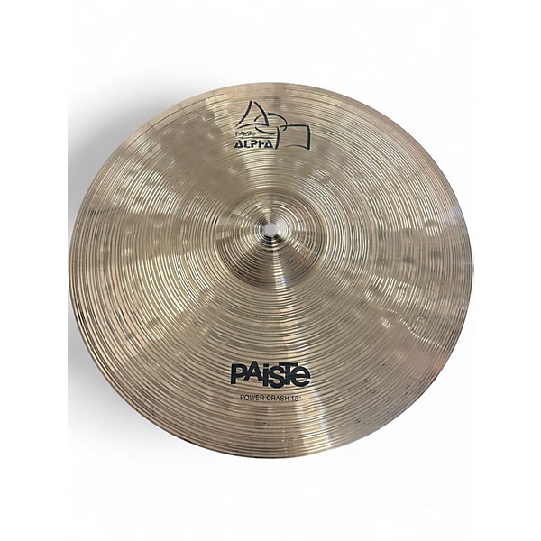Used Paiste 18in Alpha Power Crash Cymbal