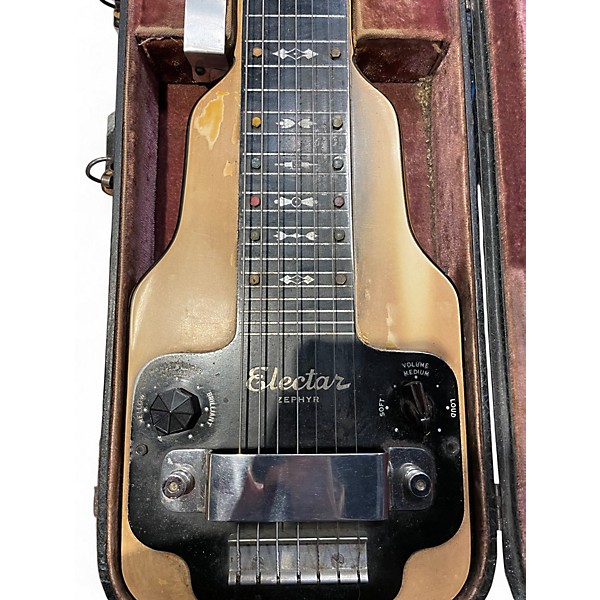 Vintage 1933 Epiphone Elektar Zephyr Black and White Solid Body Electric Guitar