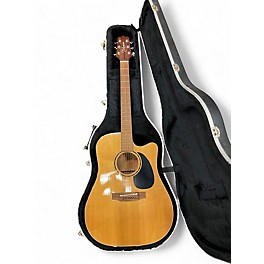 Used Takamine FD340SC Natural Acoustic Electric Guitar