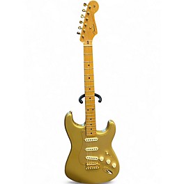 Used Fender 50th Anniversary Mexican Stratocaster Aztec Gold Solid Body Electric Guitar