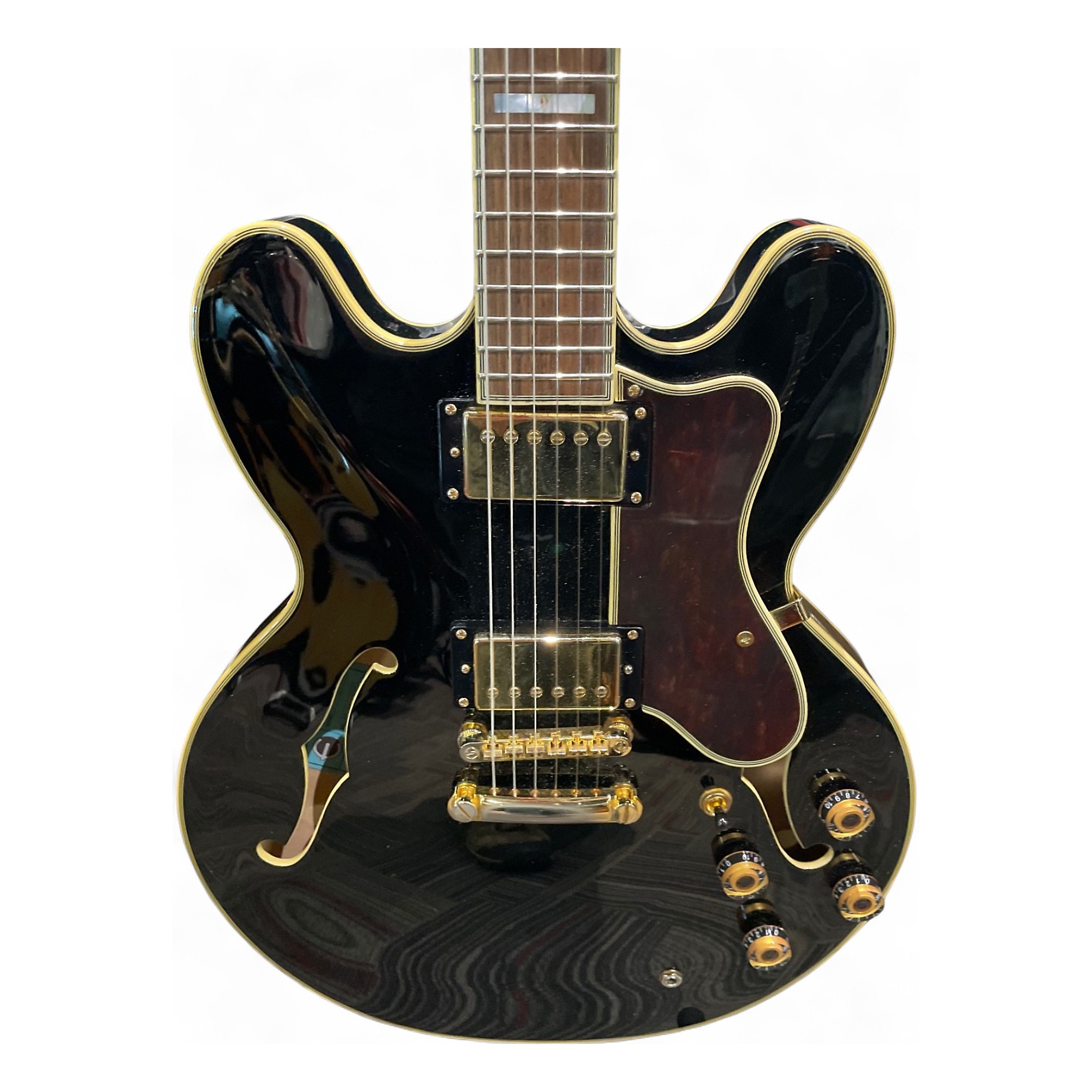 Used Epiphone Sheraton II Pro Black Hollow Body Electric