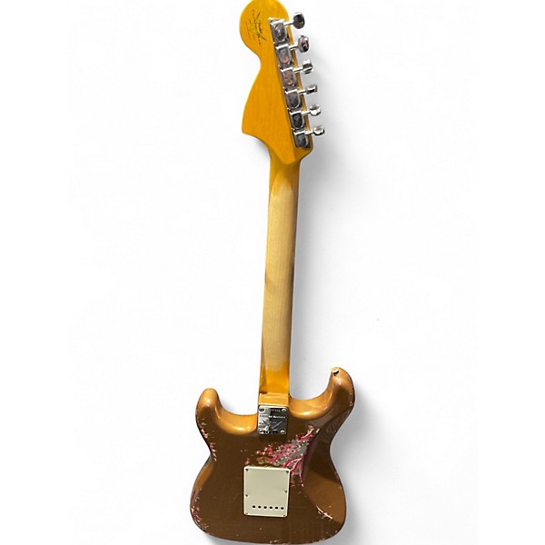 Used 2017 Fender CUSTOM SHOP 69 STRAT FIRE MYST GOLD PAISLEY Solid Body Electric Guitar