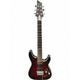 Used Schecter Guitar Research C1 Platinum FR S Trans Red Solid Body Electric Guitar