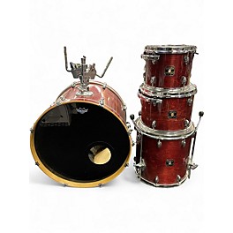 Used Gretsch Drums 4 Piece Catalina Birch Red Cherry Drum Kit
