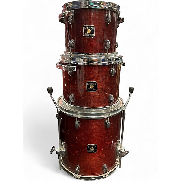 Used Gretsch Drums 4 Piece Catalina Birch Red Cherry Drum Kit