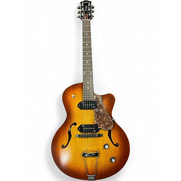 Used Godin 5th Avenue Kingpin II 2 Color Sunburst Hollow Body Electric Guitar