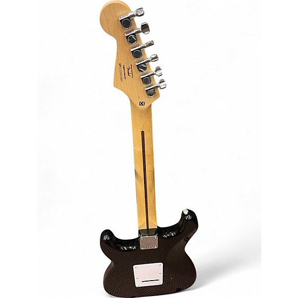 Used Squier Stratocaster Black Solid Body Electric Guitar