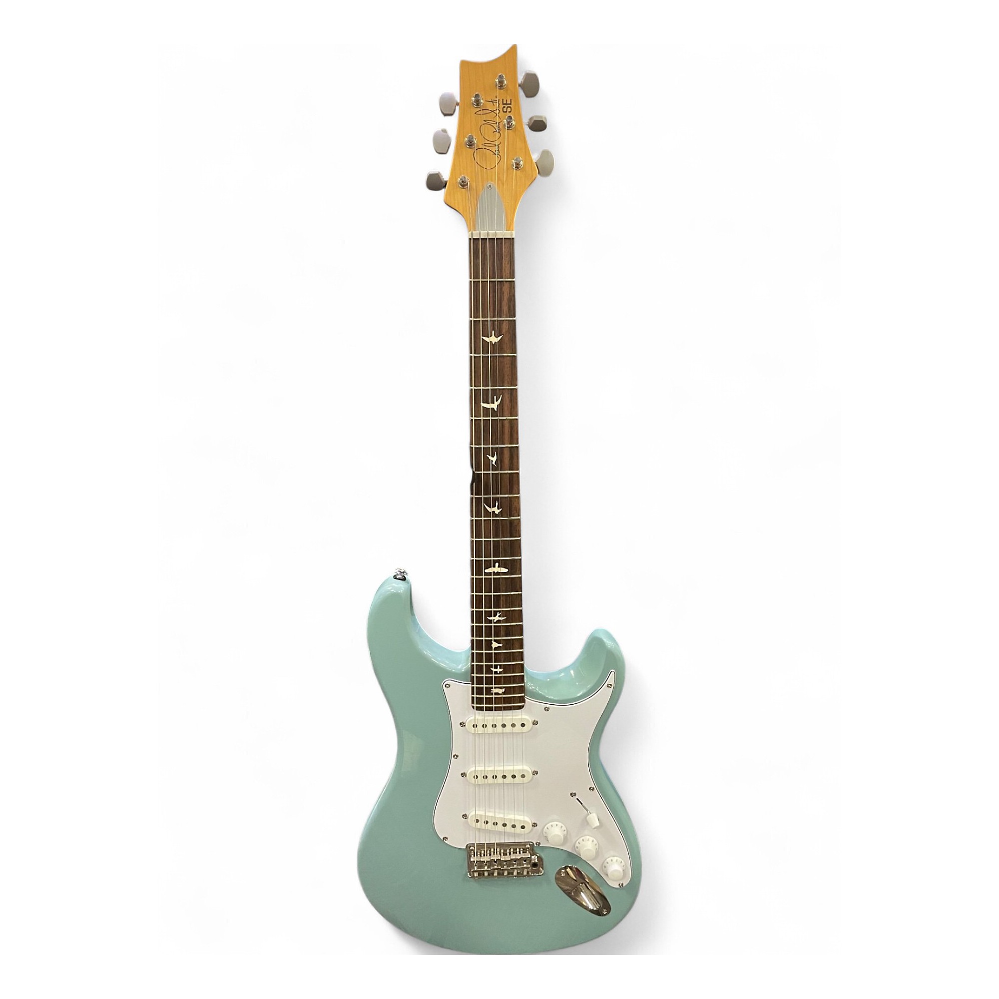 Used PRS SE Silver Sky STONE BLUE Solid Body Electric Guitar