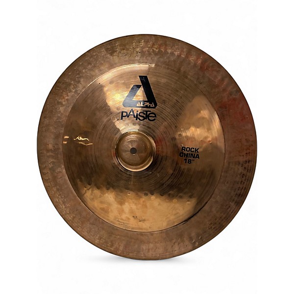 Used Paiste 18in Alpha Rock China Cymbal