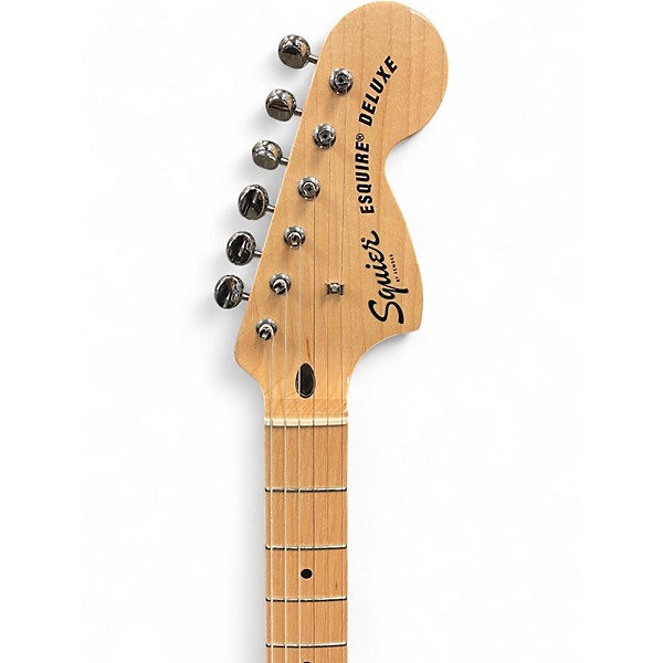 Used Squier esquire deluxe Blue Sparkle  Solid Body Electric Guitar