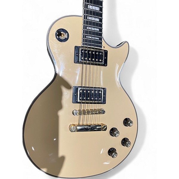 Used Epiphone Les Paul Custom Antique Ivory Solid Body Electric Guitar