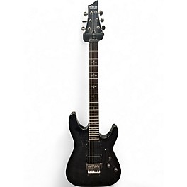 Used Schecter Guitar Research Demon 6 Trans Black Solid Body Electric Guitar