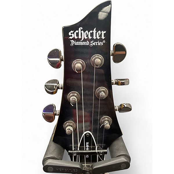 Used Schecter Guitar Research Demon 6 Trans Black Solid Body Electric Guitar