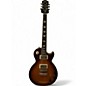 Used 2015 Epiphone Les Paul Traditional Pro Iced Tea Solid Body Electric Guitar thumbnail