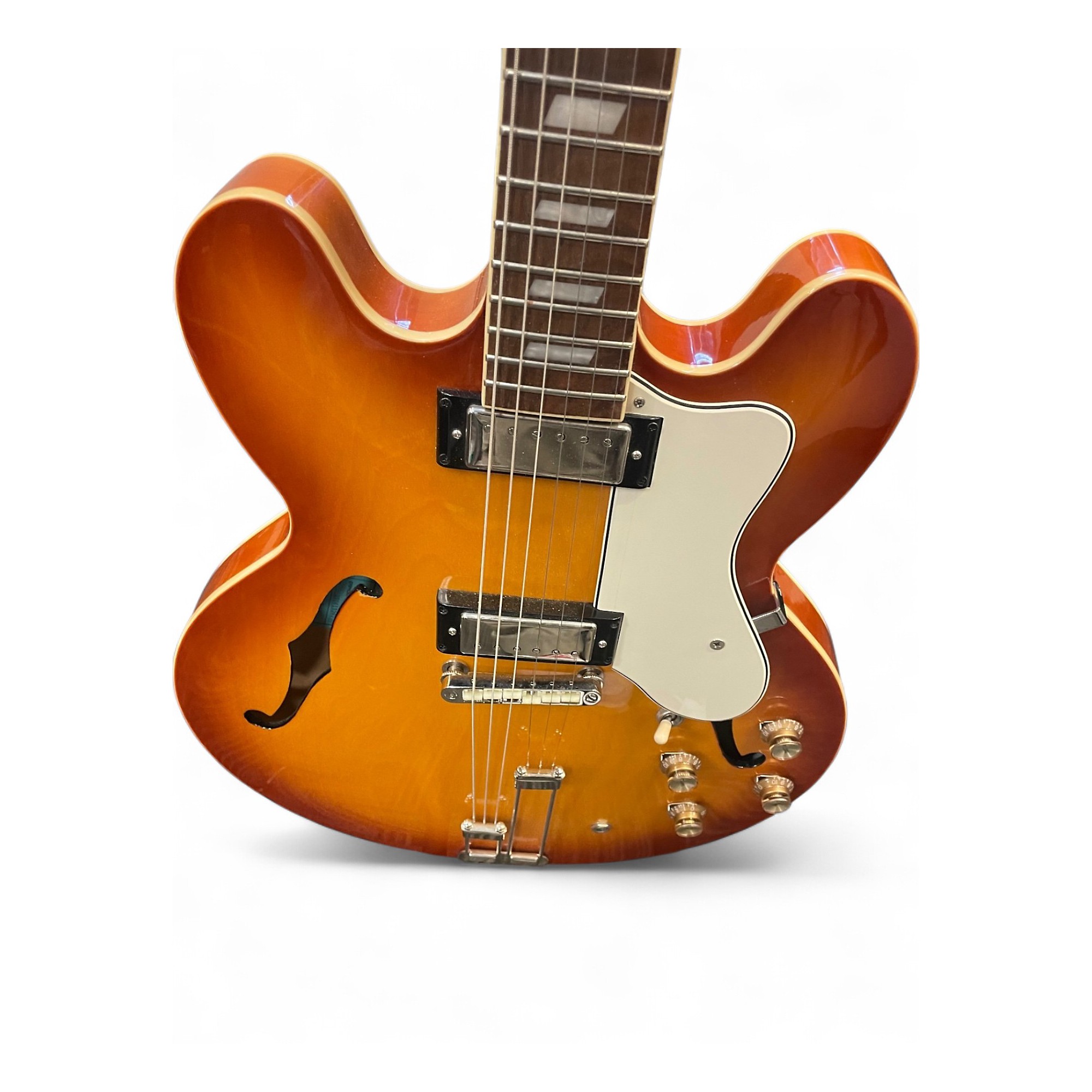 Epiphone Riviera-Ⅱ 1985 Epiphone Riviera Antique Sunburst 'Bonehead' Nr MINT + OHSC