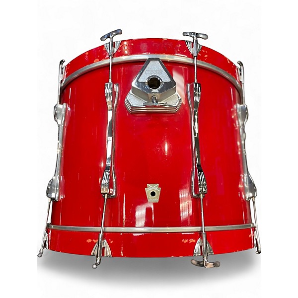 Vintage 1990s Ludwig 6 Piece Super Classic Crimson Red Drum Kit