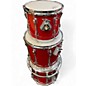 Vintage 1990s Ludwig 6 Piece Super Classic Crimson Red Drum Kit