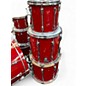 Vintage 1990s Ludwig 6 Piece Super Classic Crimson Red Drum Kit