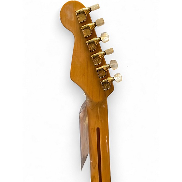 Vintage 1983 Fender ELITE GOLD White Solid Body Electric Guitar