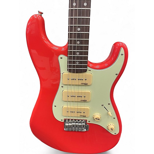 Used Vintage V6PFR CORAL Solid Body Electric Guitar