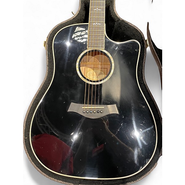 Used Taylor 610CE Black Acoustic Guitar