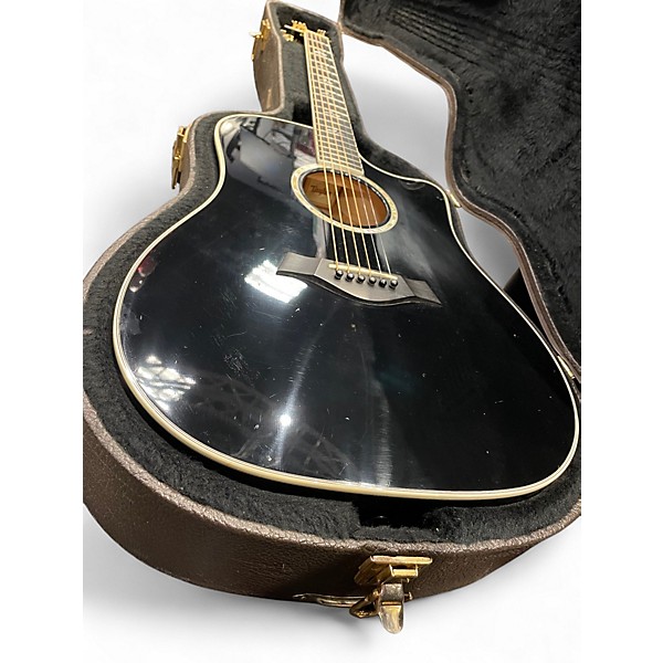 Used Taylor 610CE Black Acoustic Guitar