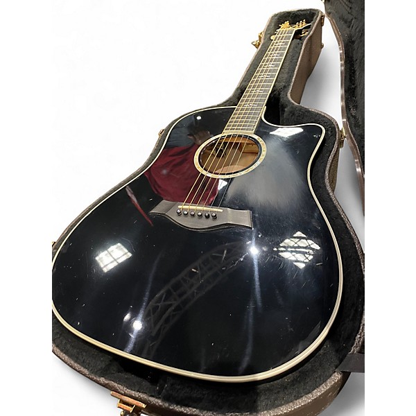 Used Taylor 610CE Black Acoustic Guitar